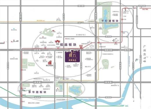 龙湖越秀傲云位置图