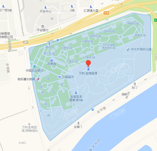 万科金域蓝湾位置图