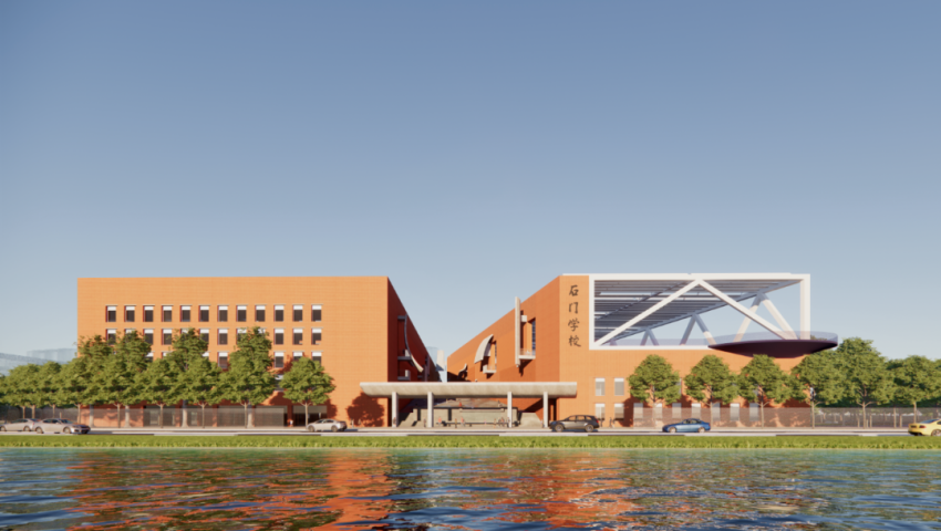 石门灯湖中轴学校效果图,来源南海大沥 石门灯湖中轴学校效果图.png
