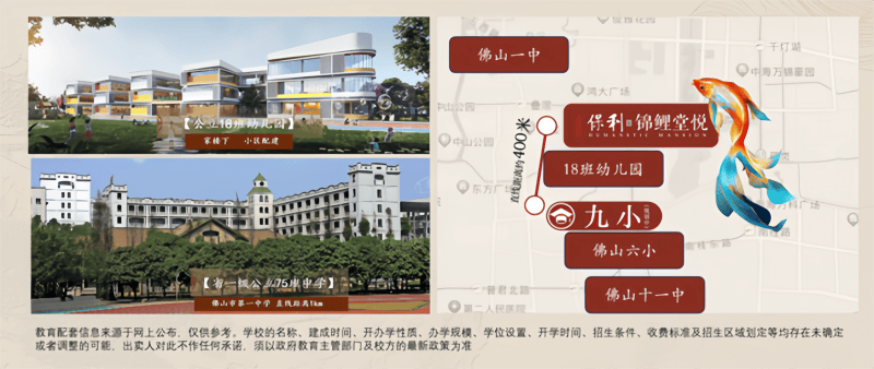 保利锦鲤堂悦项目教育配套效果图