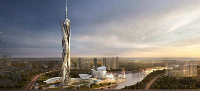 此前规划的顺德塔效果图 此前规划的顺德塔效果图