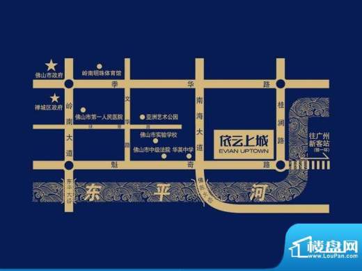 依云上城交通图