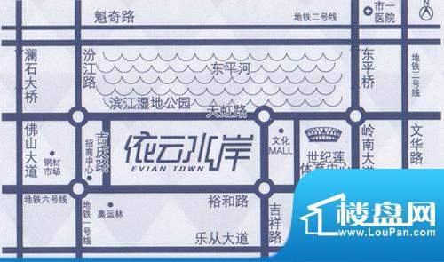 依云水岸交通图