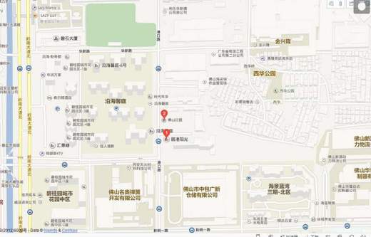丽港阳光位置图