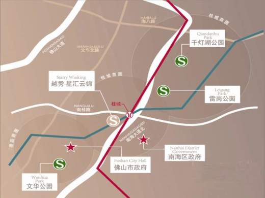 越秀星汇云锦位置图